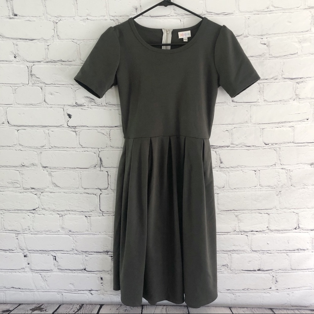 Lularoe Amelia Dress in gray.